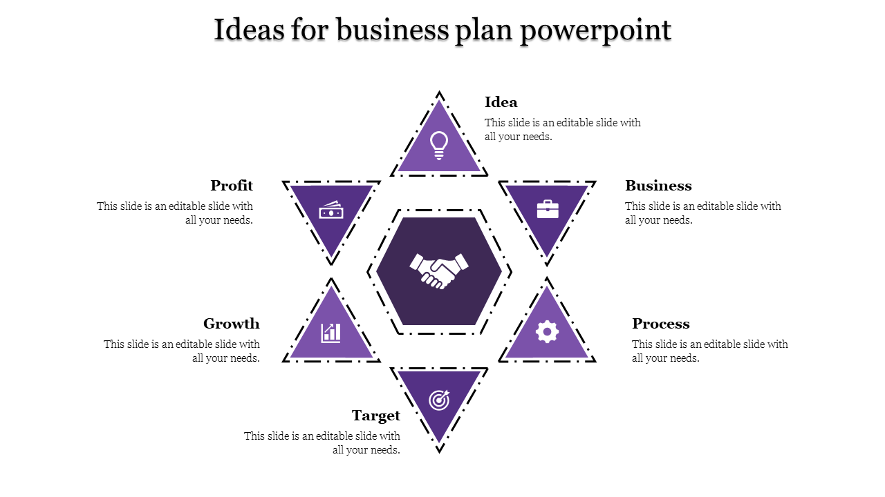 Business plan powerpoint-Purple